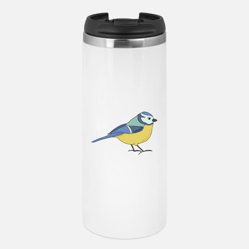 small blue, multicoloured - Thermal Cup - white