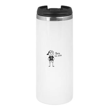 Bro Est 2025 Cartoon Character - Thermal Cup - white - Front