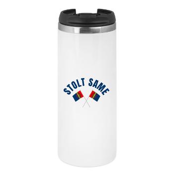 Proud Sami – Drapeaux croisés - Mug isotherme - blanc - Devant