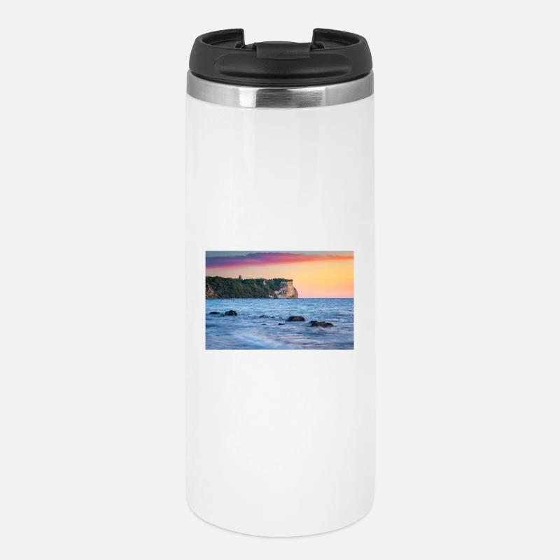 Lever de soleil au cap Arkona - Mug isotherme - blanc