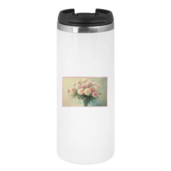 Delicate pastel floral bouquet - Thermal Cup - white - Front