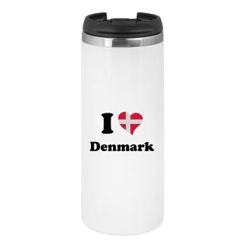 I love Denmark - J'aime le Danemark - Mug isotherme - blanc - Devant