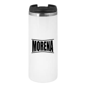 nom du t-shirt Morena idée cadeau t-shirt - Mug isotherme - blanc - Devant