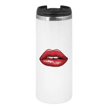 Crimson Kiss Pop Art - Thermal Cup - white - Front
