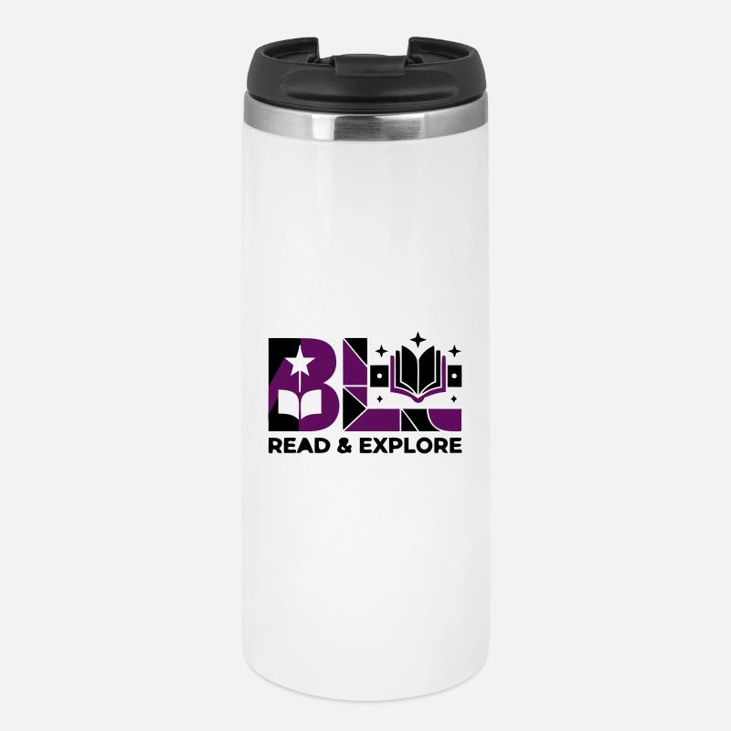 Read Explore Book Typography - Thermal Cup - white