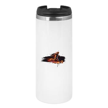 Soccer Player Energy Sport Design - Thermal Cup - white - Front