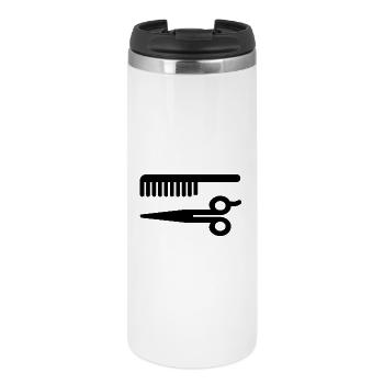 Friseur - Thermobecher - Weiß - Vorne