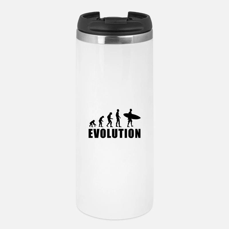 EVOLUTION Surf Swimming Sea Vacation Gift - Mug isotherme - blanc