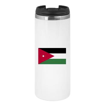 Jordan National Flag - Thermal Cup - white - Front