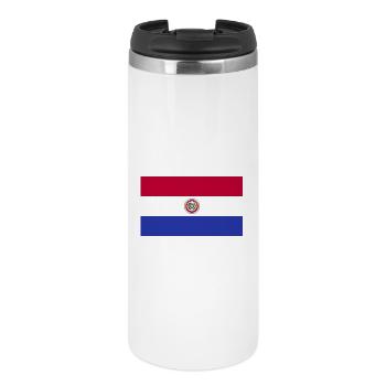 Paraguay National Flag - Thermal Cup - white - Front
