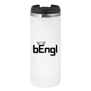 bEngl - Bengel, Wortwitz, Österreichischer Dialekt - Thermobecher - Weiß - Vorne