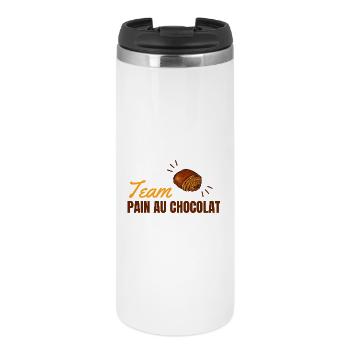Team Pain Au Chocolat - Thermobecher - Weiß - Vorne
