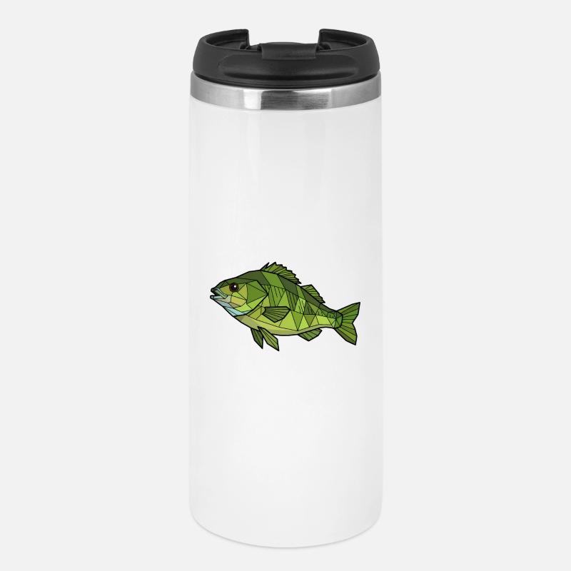 Geometric Perch Low Poly - Thermal Cup - white