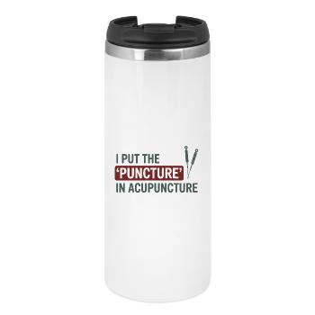 J’ai mis la ponction chez un professionnel d’acupuncture - Mug isotherme - blanc - Devant