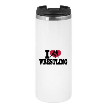wrestling - Thermobecher - Weiß - Vorne