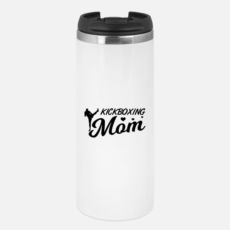 Maman kickboxeuse - Mug isotherme - blanc