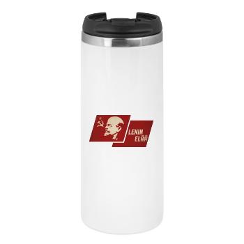 Lénine vit - Mug isotherme - blanc - Devant