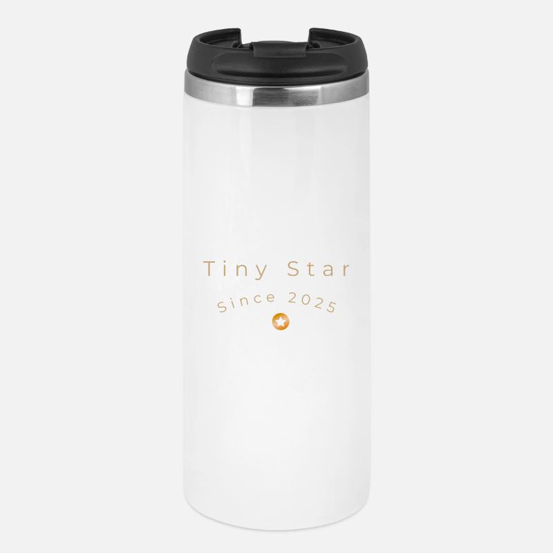 Tiny Star Since 2025 Minimalist Baby Design - Thermal Cup - white