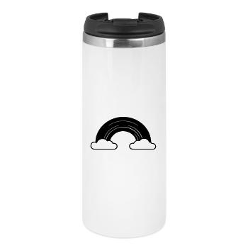 arc en ciel - Mug isotherme - blanc - Devant