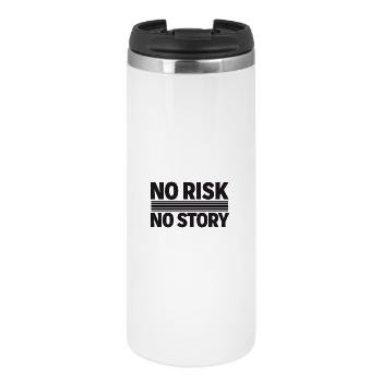 AUCUN RISQUE SANS HISTOIRE Déclaration d’aventure - Mug isotherme - blanc - Devant