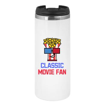 Popcorn Statement Cinéma Night Movies Binge Watching - Mug isotherme - blanc - Devant