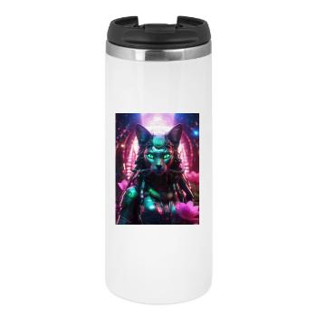 Bastet – Keeper of Peace - Thermal Cup - white - Front