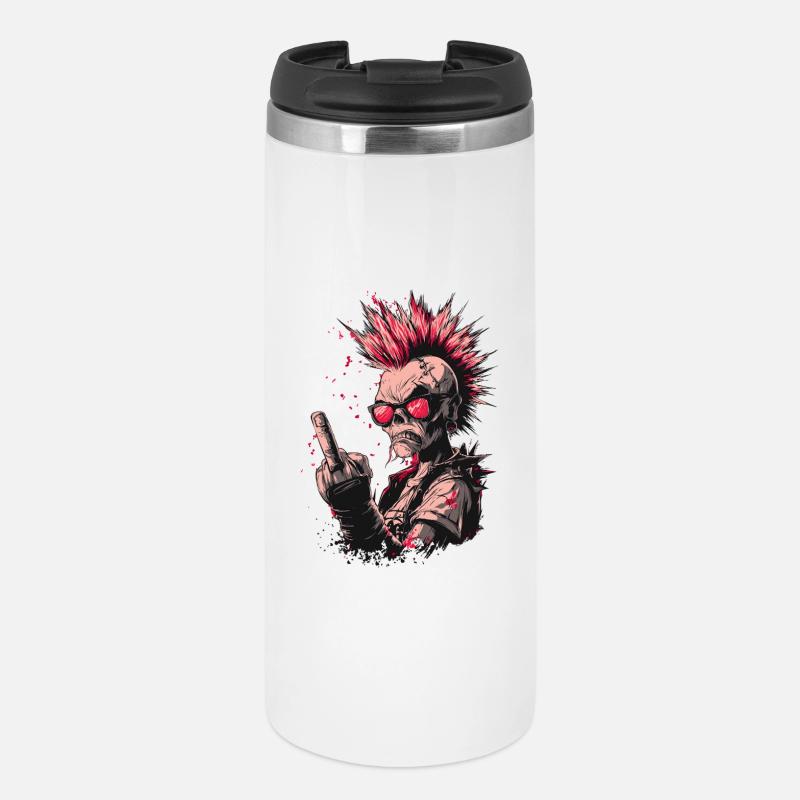 Punk Skeleton Style - Mug isotherme - blanc