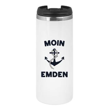Moin Emden – Maritime Anchor Design - Thermal Cup - white - Front
