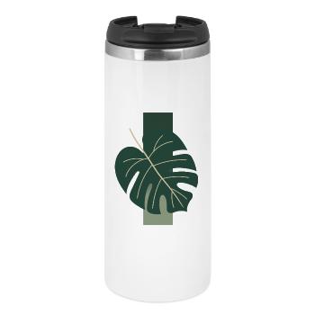 Esthétique Monstera Leaf Minimal Tropical Bohemi Appa - Mug isotherme - blanc - Devant