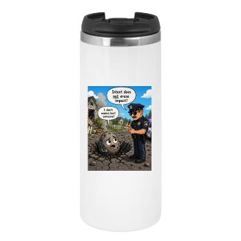 L’intention n’annule pas l’effet - Mug isotherme - blanc - Devant