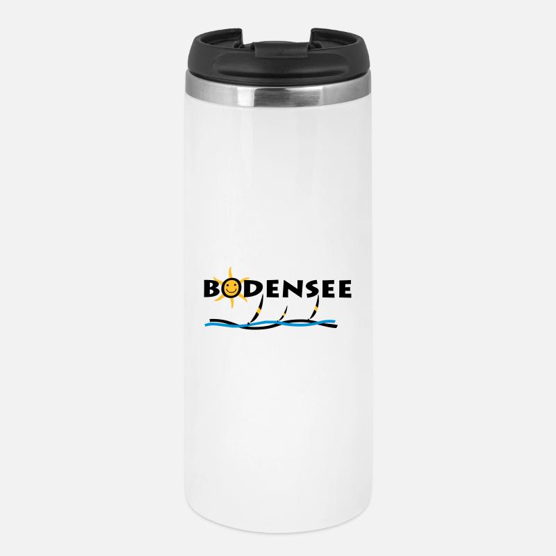 Bodensee - Sonnen T-Shirt - Thermobecher - Weiß