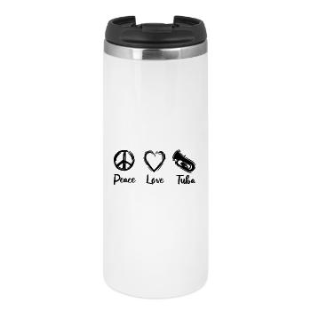 I love tuba - Thermal Cup - white - Front