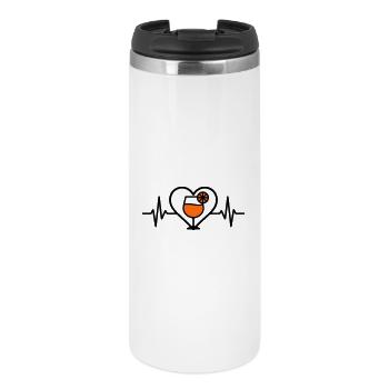 Spritz Heart Cocktail Aperitif - Thermal Cup - white - Front
