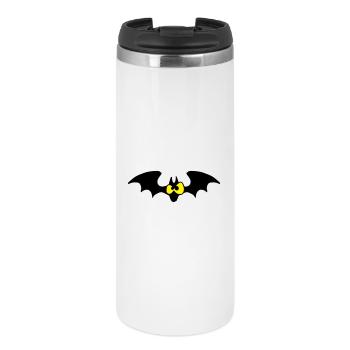 Fledermaus - Thermobecher - Weiß - Vorne
