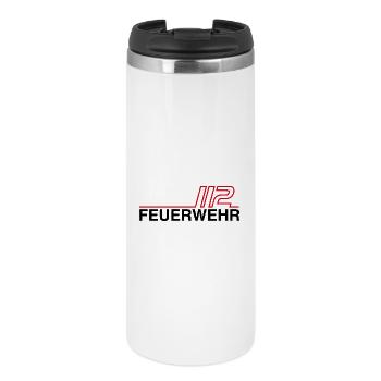 Fire Brigade 112 Neon Lines - Thermal Cup - white - Front