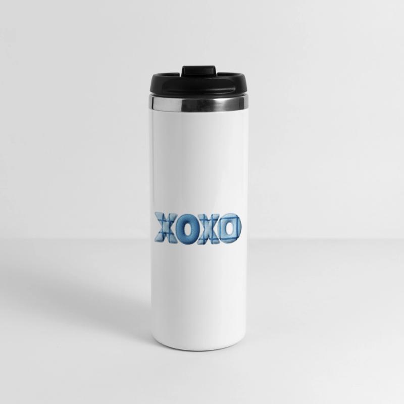 XOXO Patchwork Look mit Stoff Optik Thermobecher