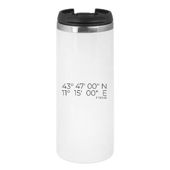 Coordonnées : Firenze, Florence, Italie - Mug isotherme - blanc - Devant