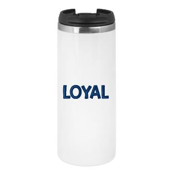 Loyal Bleu Typo Audacieuse - Mug isotherme - blanc - Devant