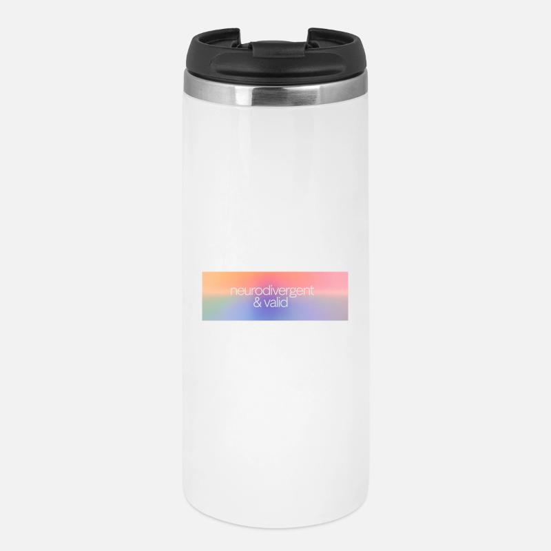 Neurodivergent & valid - Thermal Cup - white
