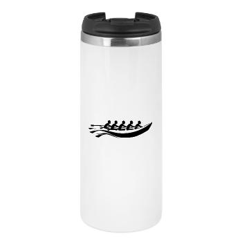 Rowing Team Cartoon Look - Thermal Cup - white - Front