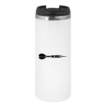 Dartpfeil Symbol - Thermobecher - Weiß - Vorne