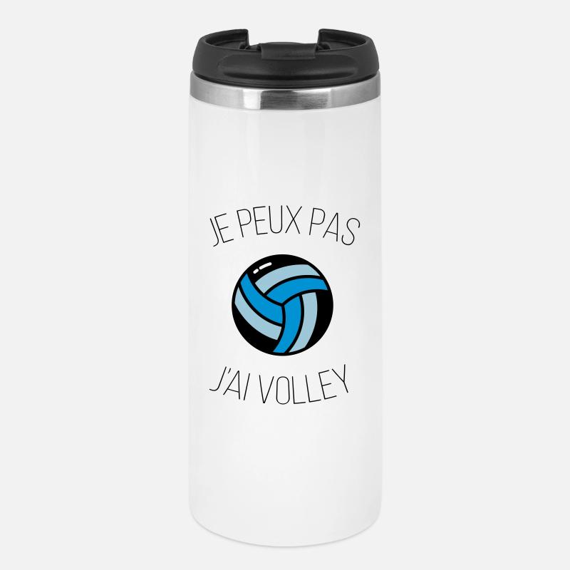 i can't volley - Thermal Cup - white
