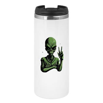 Signe de paix extraterrestre - Mug isotherme - blanc - Devant