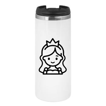 princesse - Mug isotherme - blanc - Devant