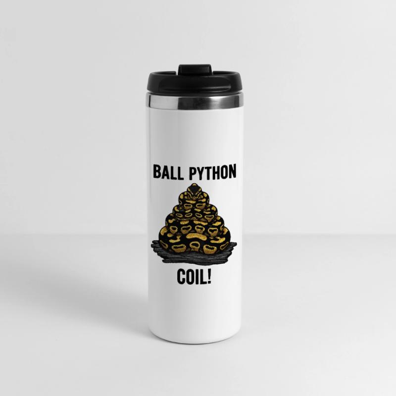 Python Royal Ball Python Coil Reptile Pyramide Mug isotherme
