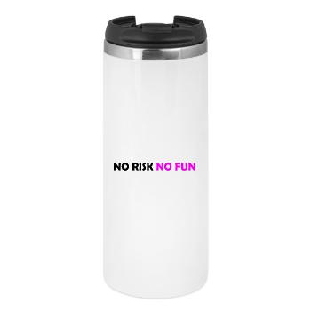 No Risk No Fun - Thermal Cup - white - Front