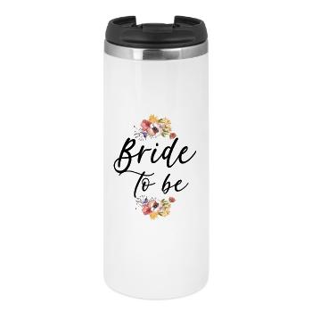 Bridal Wedding Engagement - Thermal Cup - white - Front