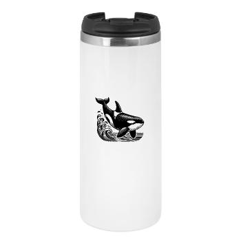 Mächtiger Orca - Thermobecher - Weiß - Vorne