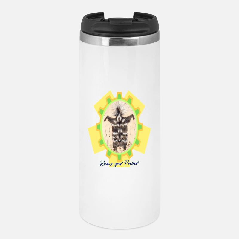 Skunk_Know_your_Power - Mug isotherme - blanc