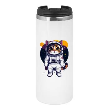 Cool Space Cat Cat Astronaut Cats Design - Thermal Cup - white - Front